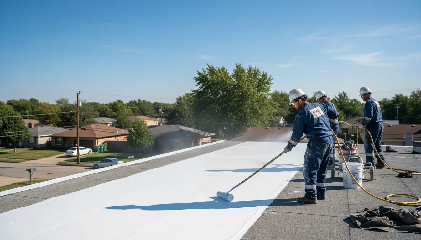 Commercial roof coating in Allenton, MI near me